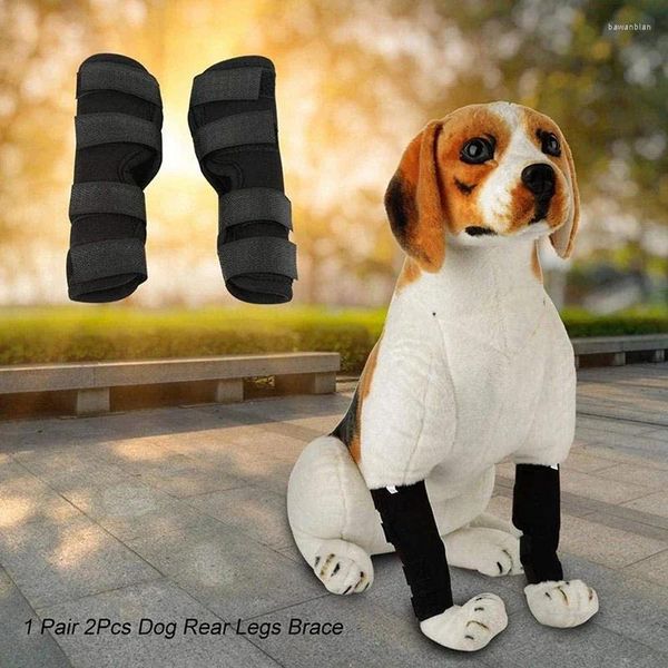 Köpek Giyim 1Pair Bacaklar Brace Recovery Bandage Pet Diz Pad Koruyucu Yaralar Sabit Araç Taytları İyileştir