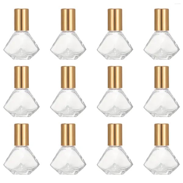 Bottiglie di stoccaggio Contenitore per lozione da viaggio Bottiglia con rullo in vetro Profumo Tappo per massaggio Kit di olio essenziale Arabo