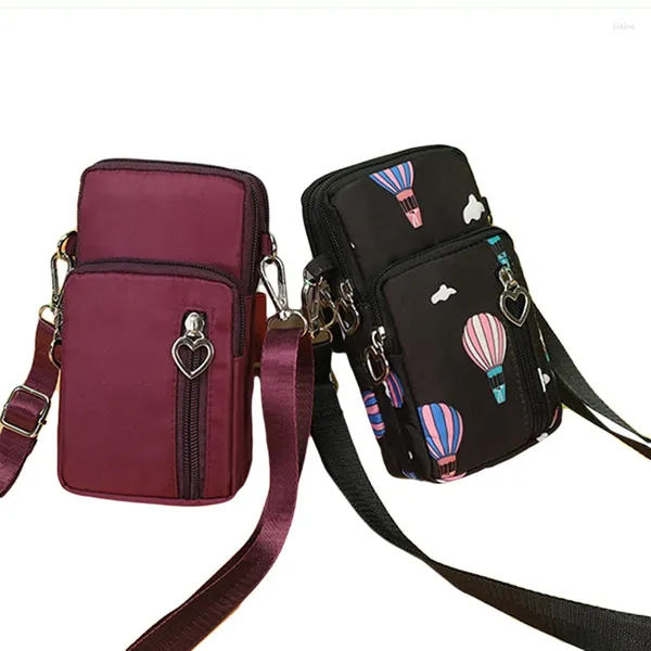 Bag kadın mini omuz moda çanta messenger vintage hafif naylon çanta katı fermuar su geçirmez crossbody