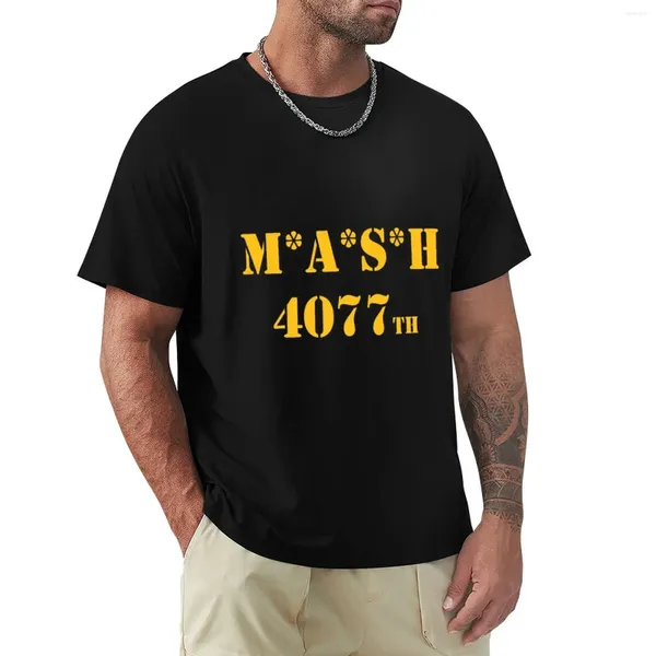 Polos masculinos camisetas de algodão camisa preta para homem m a s h logotipo camiseta camisas personalizadas homem gráfico