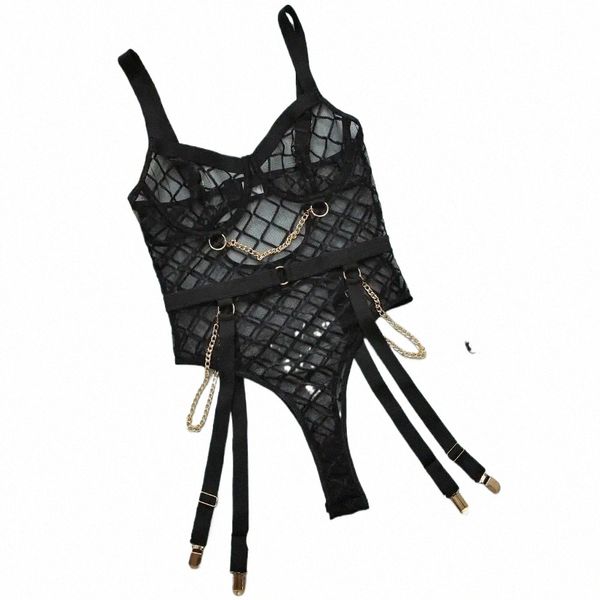 Sexy renda bodysuit lingerie roupa de noite corpo para mulher backl macacão para mulher catsuit ver através macacão corpo terno 667m #