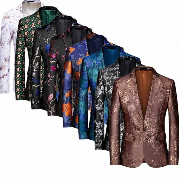 lüks erkek takım elbise ceket düğün busin dr ceket erkekler fi slim blazer qj cinga yeni kostüm homme büyük boy m-5xl 6xl a3ld#