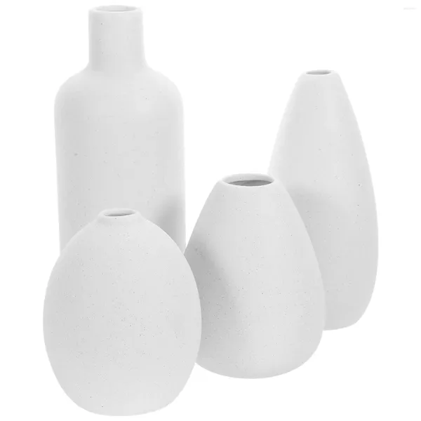 Vasi Set di 4 vasi in ceramica Set di contenitori per fiori Decor Disposizione floreale Bud Ceramica Scaffali per libri in porcellana