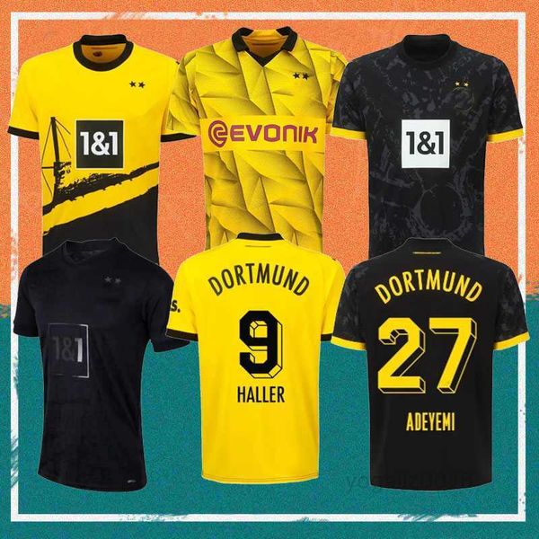 23/24 REUS REYNA SANCHO Camisas de futebol 2023 Copa versão DORTMUND KAMARA HUMMELS ADEYEMI BRANDT camisa HAZARD RYERSON BYNOE-GITTENS KIDS KIT uniformes de futebol