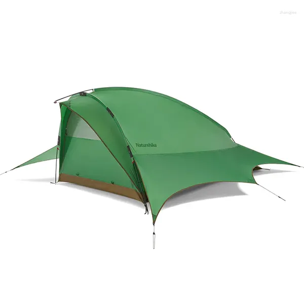 Tendas e abrigos Naturehike Flying Fish Dupla Barraca de Acampamento Ao Ar Livre Leve Portátil À Prova D 'Água Alta Top 20D Nylon