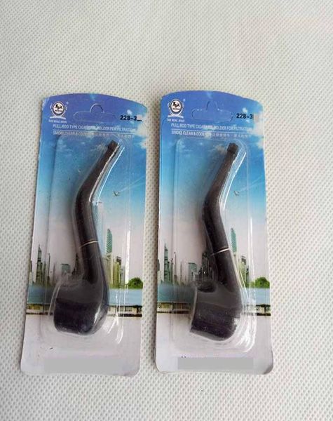 Super mini pequeno preto fumar tubos de mão filtro piteira com pacote de varejo para erva seca material plástico metal3476988