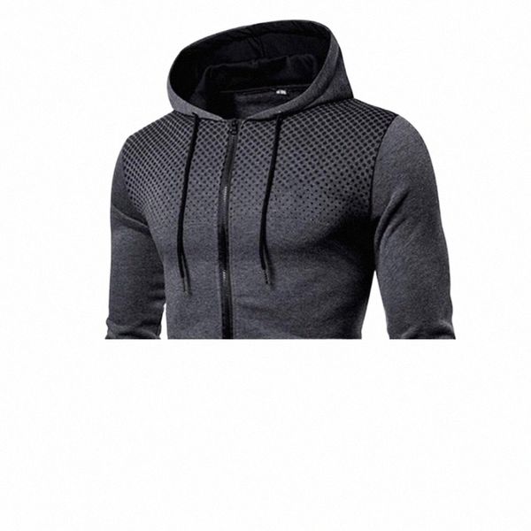 Männer Jacken Hoodies Mäntel Lässige Reißverschluss Sweatshirts Männliche Trainingsanzug Fi Jacke Herrenbekleidung Winter Add Wool Hoodie J1dH #