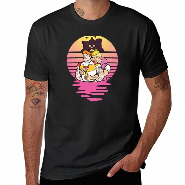 Neues Sunset Boys T-Shirt Anime T-Shirt süße Tops schlichtes T-Shirt T-Shirt schwarze T-Shirts für Männer M1pJ #