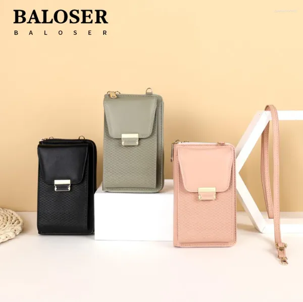 Bolsas de ombro Mulheres PU Couro Pequena Bolsa Crossbody Grande Capacidade de Viagem Moda Cartão Moeda Carteira Alta