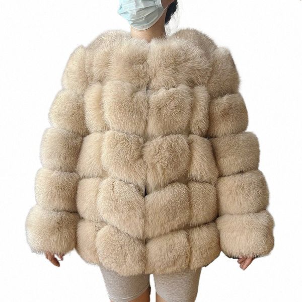 2023 neue frauen winter echt pelzmantel hochwertige natürliche fuchs pelzweste fi pelzmantel jacke weste echtes leder mantel g4eq #