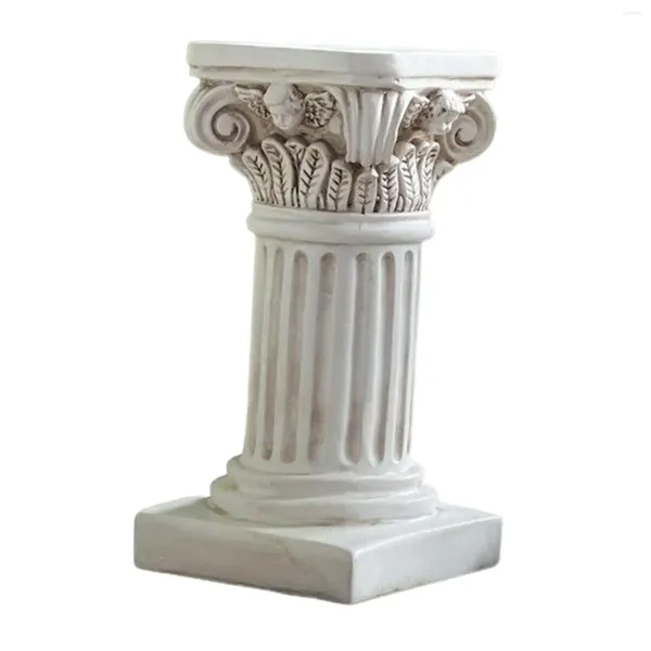Estatuetas decorativas pedestal suporte estátua coluna grega pilar romano para decoração de cena de casamento