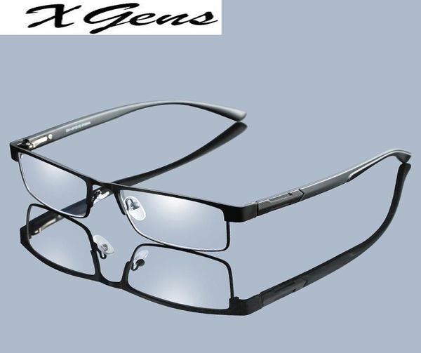 Herren Metall Lesebrille Presbyopie Brille Männer Mode Business Computer Brillen Mit Fall 10 15 20 25 30 35 404085685