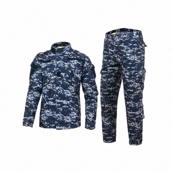 Giacca tattica Tute Airsoft Uniforme Army Camoue Pantaloni militari Paintball Abiti da combattimento T-shirt Pantaloni Abbigliamento da caccia p3Aa #