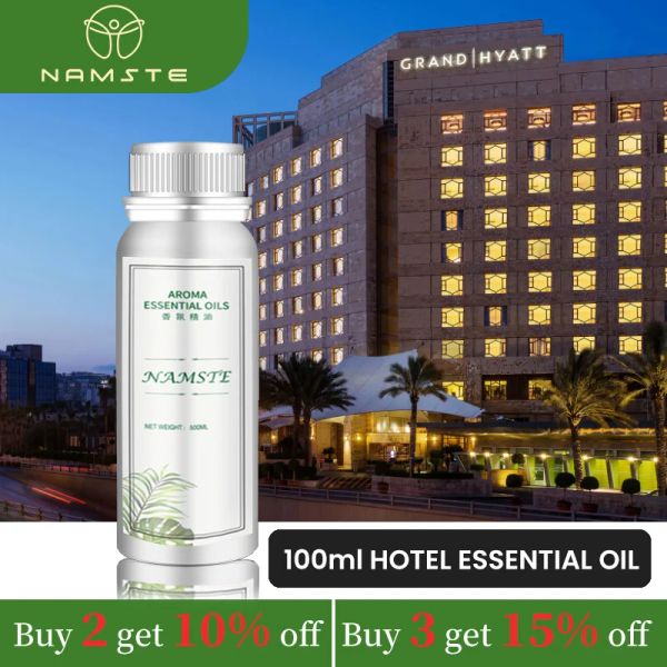 Sculptures Namste Hotel Aroma-Diffusor, ätherisches Öl, 100 ml, rein pflanzliche Aromaöle, Duft, elektrischer Geruch für Zuhause, Lufterfrischer