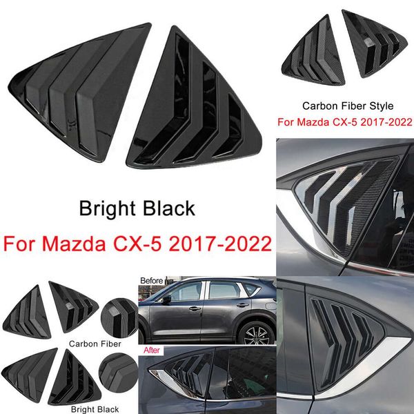 Atualizar persianas automáticas econour pára-sol do carro traseiro quarto janela lateral grelha ventilação capa do painel do obturador guarnição para mazda CX-5 cx5 acessórios