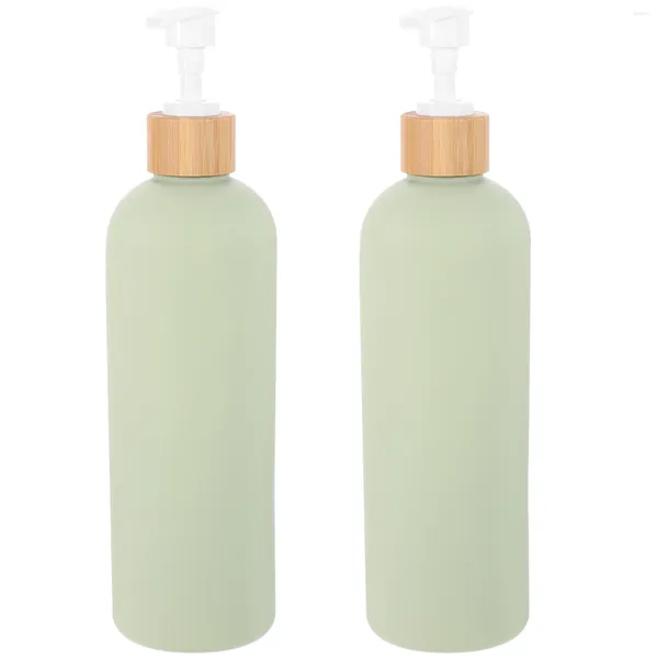 Garrafas de armazenamento 2 pcs sub-garrafa chuveiro gel shampoo loção bomba de pressão vazia 2 pcs prato dispensador de sabão mão para banheiro cabelo cozinha pia