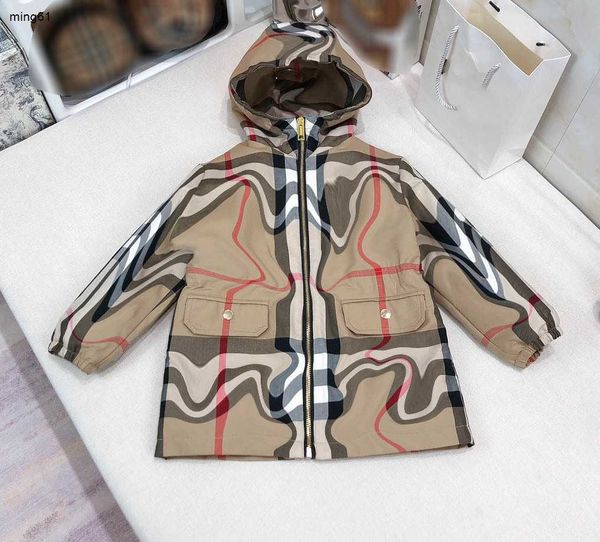 Cappotto per bambini di marca Giacche per bambini con cappuccio Abbigliamento invernale in cotone Taglia 100-140 Capispalla per ragazzi e ragazze a maniche lunghe 24Mar