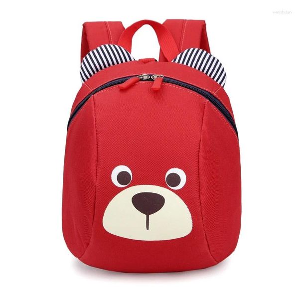 Rucksack – Cartoon-Kinderschultaschen, Kindergarten-Jungen- und Mädchen-Cartoon-niedliche Bären-Studententasche