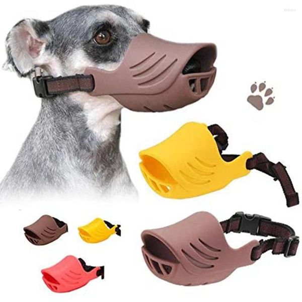 Одежда для собак, регулируемая защита от укуса коры, накладка на рот, морда в форме утки, устойчивые к укусам, удобные намордники для