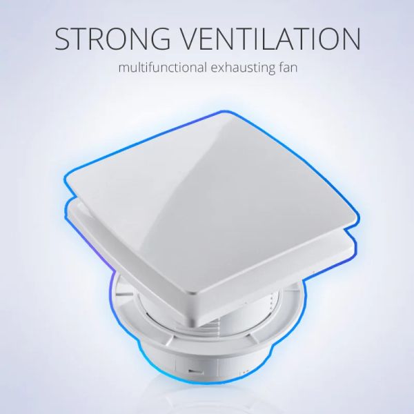 Troffel 4-Zoll-Abluftventilator, Abluftventilator, Ventilator, Wandfenster, für Toilette, Badezimmer, Küche, Abluftventilator