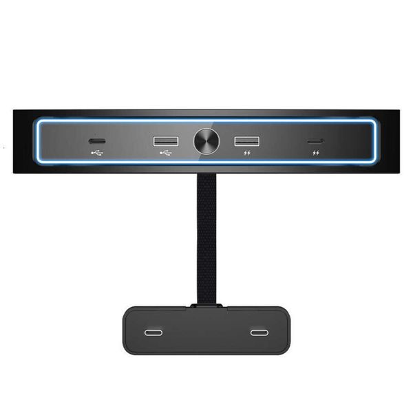 Aggiornamento Per Tesla Modello 3 Modello Y 2021 27W Caricatore Rapido Docking Station Intelligente USB Shunt Hub Decorazione Interni Refit accessori