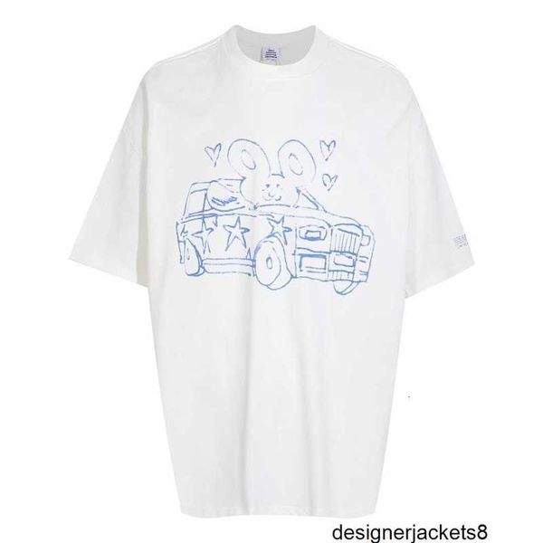 Designer Korrekte Version des trendigen Herren-Silhouetten-Kurzarm-T-Shirts IBS2 der Marke VTM, cooles und lustiges handgezeichnetes Comic-Print-Paar-T-Shirt