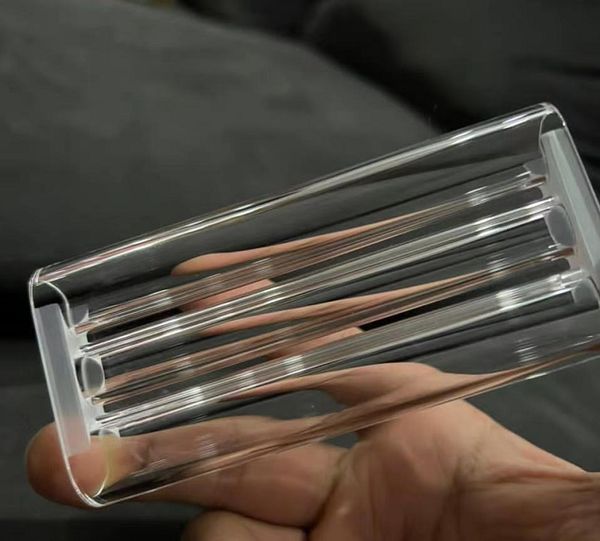 Tubo per flusso laser al quarzo Candela con foro triplo, parti trasparenti e trasparenti
