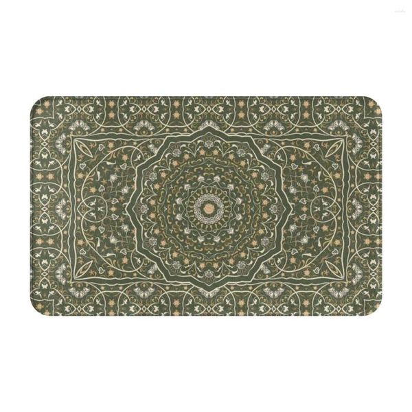 Teppiche Vintage Arabisches Muster1 Fußmatte Teppich Teppichmatte Fußpolster Bad Anti-Rutsch-Eingang Küche Schlafzimmer Saugfähige Staubentfernung