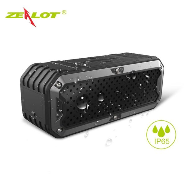 Zealot s6 à prova d'água, portátil, sem fio, bluetooth, banco de potência, bateria de 5200mah, drivers duplos, subwoofer, aux8293215