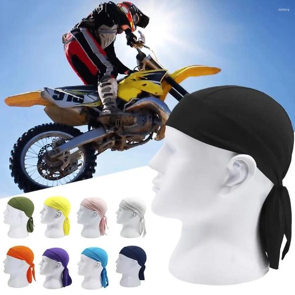Eşarplar Renkli Head Band Bandana Bickerchief Head Man Korsan Şapka Bisiklet Kaputu Güneş Koruma Sporları Nefes Alabilir Basılı Headscarf
