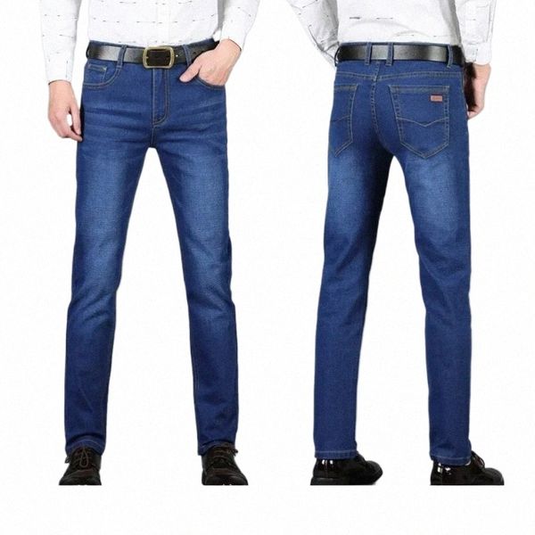 Männer Elastische Niedrige Preis Jeans Hosen Mehrzweck Lg Hosen Casual Cott Material Geeignet Erwachsene Größen 28-40 N5X0 #