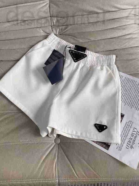 Shorts femininos designer 23 primavera/verão moda micro etiqueta casual cintura elástica solta magro reto para mulher wkmd 5itd