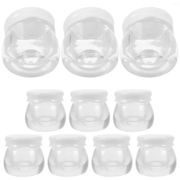 Garrafas de armazenamento 10 Pcs Garrafa de creme Frascos de viagem Rosto Recipiente Enchimento Distribuir Manteiga Corporal