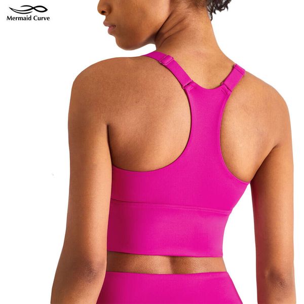 Lu Align Longline Train Tanks Sports Wunder Bra Yoga Training Suporte de alta resistência Ginásio Fitness Sutiãs Ajustar Alça de Ombro Tamanho C/D Cup Top Lemon Sports 2024