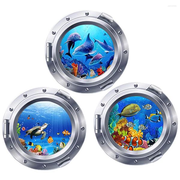 Carta da parati Adesivi decorativi Camera oceano Decalcomanie da muro Mare Marino L'estate 3d Vita in PVC per bambini Bambino