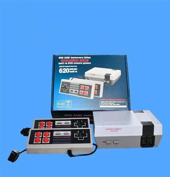 Console de jogos retrô clássico Plug and Play Sistema de entretenimento de videogame de 8 bits integrado 620 ou 500 jogos com controle de 4 teclas NES 25746291