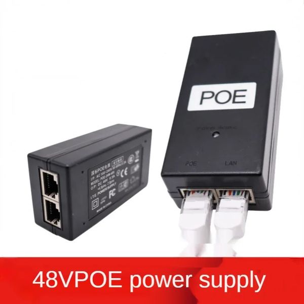 Adattatore DC alimentatore POE 24V 0.5A 24W Desktop POE Power Injector Adattatore Ethernet Sorveglianza CCTV Adattatore AC/DC Accessori