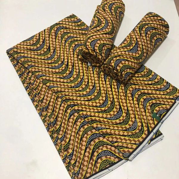 Stoff 2023 neue afrikanische hochwertige Stoffe Echtwachs weiche Baumwolle wahre 100 % WaxAnkara Tissu Nähen für Partykleid