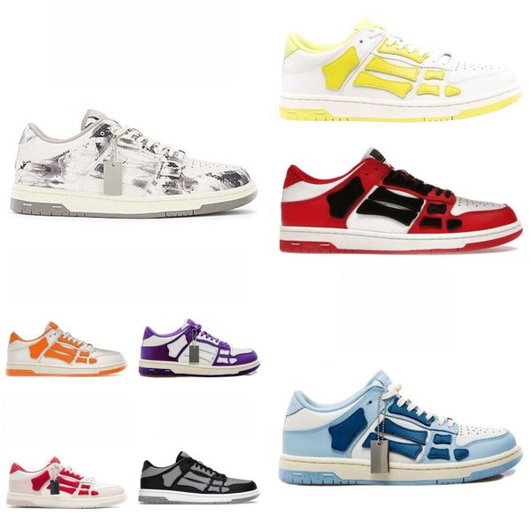 scarpe amirir scarpe firmate uomo sneake scarpe casual skel low vera pelle triple bianco lime grigio arancione lilla viola rosa rosa donna scarpe da ginnastica sportive scarpe da esterno