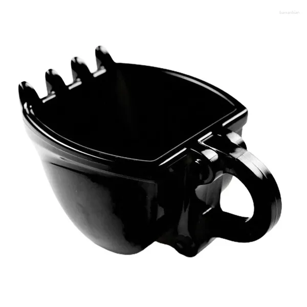 Tazze 1 pezzi creativi creativi da 330 ml di scavatore tazza di stampo tazza di tazza per bere cucina da tè bereware nero