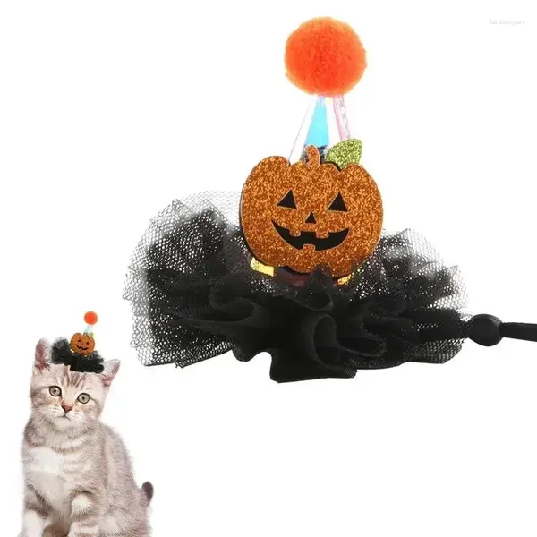 Trasportini per gatti Cane Bandana di Halloween Cappello Costume per animali domestici per cani e gatti Morbido con festa a forma di zucca a pipistrello