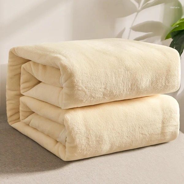 Coperte da letto Sheets Solod Sheets trapunta sottile Dormaio singolo Student Flanna Office Condizionamento Siesta Cover Gamba Cover Ploid coperta