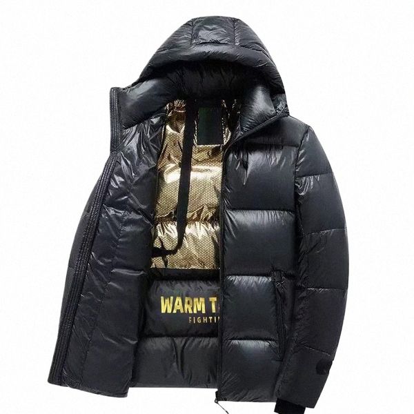 Kapuze Lässige Oberbekleidung Windjacke Fi Male Cott Warm Parka Glänzende Daunen Thermal Black Bomber Jacken Männer Winddichte Parkas I4x4 #