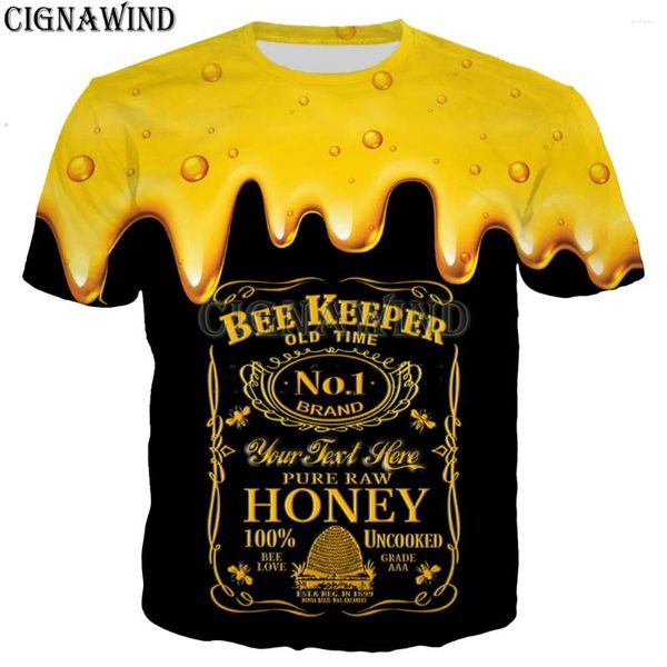 Мужские футболки, забавные мужские/женские футболки с 3D принтом «Пчеловод», повседневные толстовки в стиле Харадзюку/толстовки/жилет, летние топы