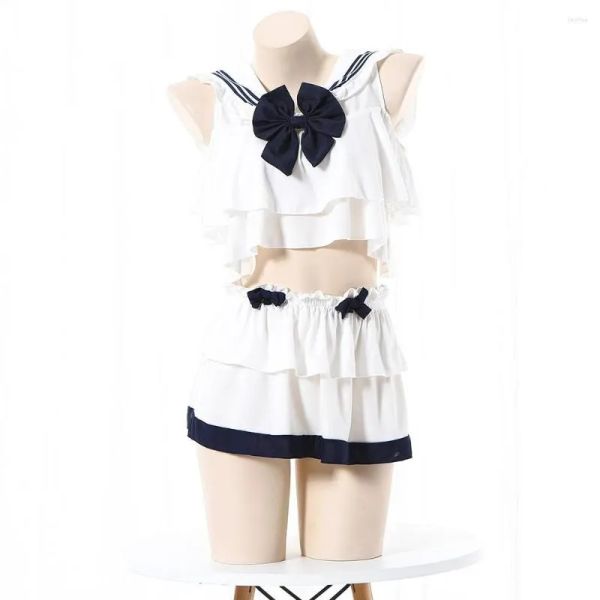 Nuovissimo pigiameria da donna uniforme da studente sexy set da marinaio per le donne scuola ragazza indossare costume cosplay JK vestiti abito tuta lingerie esotica 2024