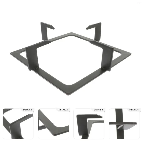 Suporte de fogão a gás de armazenamento de cozinha Suporte portátil Fogões Racks Ferramenta de queimador de ferro fundido