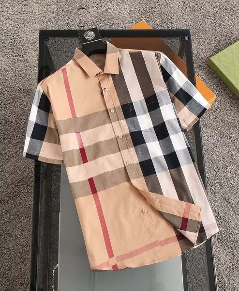 Camicia da uomo firmata camicia da uomo a maniche corte camicia da lavoro classica camicia a quadri casual casual camicia da donna in cotone di seta di alta qualità cardigan camicia da donna taglia asiatica