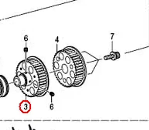 Машины Brother RH9820, натяжной шкив нижнего вала SA6809001, запасные части для промышленных швейных машин