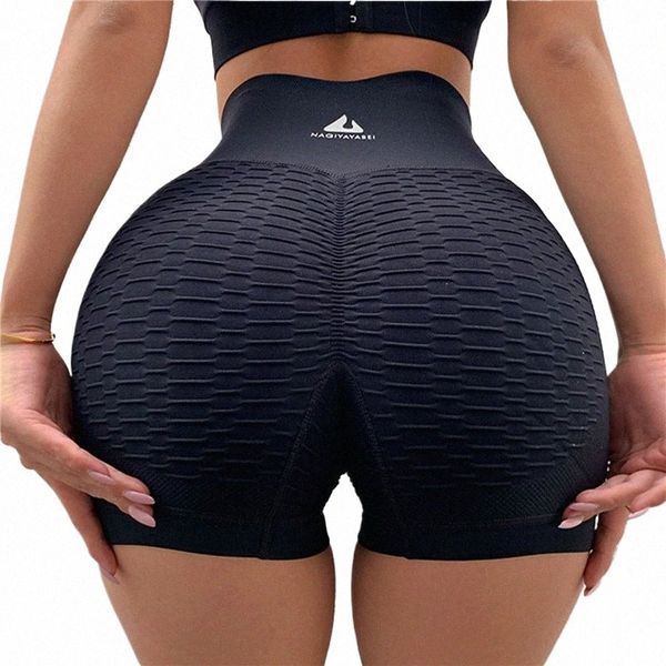 Pesca Glutei Hip Lift Yoga Pantaloncini a vita alta Fitn Abbigliamento sportivo per le donne Traspirante Push Up Leggings Palestra Running Yoga Pantaloncini v6Az #