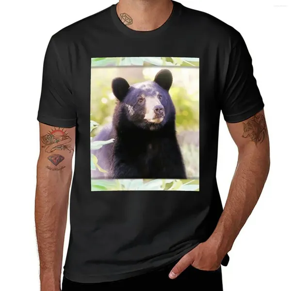 Herren Polos BEAR GIRL PORTRAIT T-Shirt Lustige T-Shirts Custom Shirt Graphic Mens